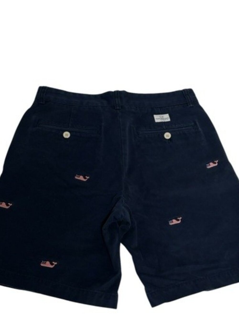 Vineyard Vines Navy Embroidered Whale Shorts Men’s Size 30 American Flag - Picture 3 of 9